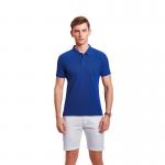 Casual Style Navy Blue Color Polo T Shirt Slim Fit for sale