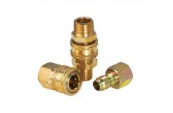 China 1/4 CNC Machining Brass Quick Coupler Compatible With Parkera Hansen St supplier