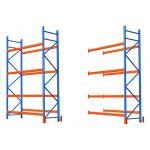 Heavy Duty Selective Pallet Racking System Customized Beam Length