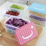2 Layers Freezer And Microwave Safe Containers Plastic Kitchen Organizer for sale