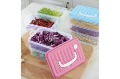 China 2 Layers Freezer And Microwave Safe Containers Plastic Kitchen Organizer supplier
