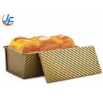 RK Bakeware China Foodservice NSF Glaze Pullman Loaf Pan With Cover Aluminum Bread Toast Baking Pan for sale
