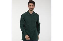 China HRC2 Arc Flash FR Rated Shirts 60 Modacrylic Cotton Inherent Fold Collar supplier