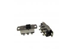 China DC50V 0.5A 2P2T Miniature Right Angle Slide Switch supplier