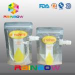 Stand Up Liquid Juice Pouch , zippers drink pouches gravure printing