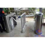 60cm Passage Wide Tripod Barrier Gate Double Side TCP/IP Biometric Qr Code Reader for sale