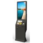 Card Payment Half Outdoor Information Kiosks With Webcam 2QR Barcode Scanner Kiosk for sale