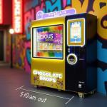24 Hours Chocolate Sugar Bean Candy Vending Machine Large Capacity Self Developed Innovative High Efficiency Intelligent Control for sale