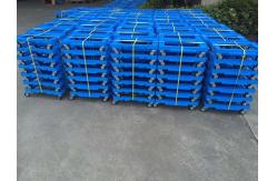 China Transportation Plastic Dolly Loading Totes With 3 Inches PU Brake Casters supplier