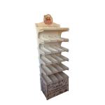 Customized Plywood Display Stand for Cookies Wooden Solidwood Material Dessert Display Shelf for Bakery Shop for sale