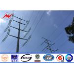 Concial Steel Utility Pole For Electricity Transmission , Power Distribution Pole 10kv - 550kv for sale