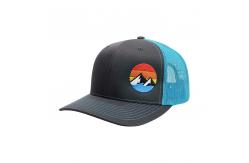 China ODM Pre-Curved Brim Trucker Mesh Hats Cap For Adult supplier