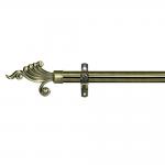 28 MM Diameter Single Iron Curtain Rod With Aluminum Finial for sale