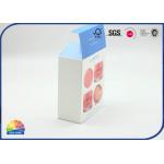 Blue Eco Friendly Coated Paper Fold Cosmetics Box For Lipstick Matte Lamination for sale