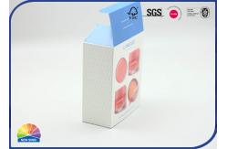China Blue Eco Friendly Coated Paper Fold Cosmetics Box For Lipstick Matte Lamination supplier