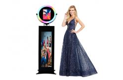 China Head Tilt Ipad Photo Booth Stand With Light Photobooth Ipad With Lcd Display supplier