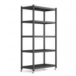 Multi Size Five Layers White Movable Steel Shelf Rack