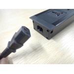 Customized Desk Mount Power Strip , Smart Wall Mount Power Strip Wire Grommet Connection