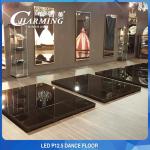 Temper GlassVideo LED Dance Floor Rental P12.5 Iron Material for sale