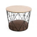 15KG H35cm Metal Basket Coffee Table With Storage for sale