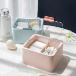 Plastic Container Dispenser Box  for Bathroom Storage Organizer Cotton Storage for sale