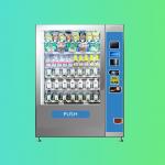 White Drink And Snack Burger Vendor Lcd Advertising Screen Multimedia Vending Machine From China for sale