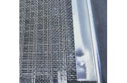 China Poly Ripple Rectangular Shape Aperture Vibrating Screen Wire Mesh supplier