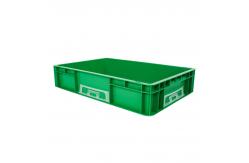 China Customized Logo Solid Box Stackable Storage Plastic Warehouse Durable Turnover Crates supplier