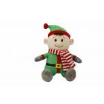 Electric Embroidery Cartoon Boy Plush Christmas Gift Toy for sale