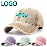 New Custom Logo Unisex Washed Baseball Cap Fashion Cotton Outdoor Casual Men Adjustable Dad Hat for sale