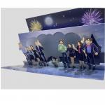 Customized Graduation Pop-Up Musical LED 3D Cards with Paper Surface Finishing