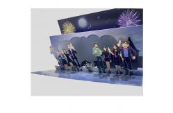China Customized Graduation Pop-Up Musical LED 3D Cards with Paper Surface Finishing supplier