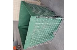 China Mil 3 Welded Mesh Defensive Barrier Square Hole With Nonwoven Polypropylene Geotextile supplier