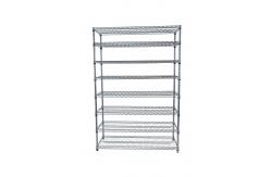 China Customized ESD Storage 4 Layers Shelf Trolley Wire Mesh Shelving Cart supplier