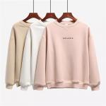 Custom Embroidered Plain Crew Neck Sweatshirt Unlined Drop Shoulder for sale