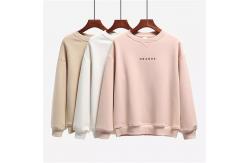China Custom Embroidered Plain Crew Neck Sweatshirt Unlined Drop Shoulder supplier