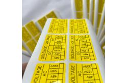 China Synthetic Paper Vinyl Tamper Seal Stickers Custom Printing Die Cut Label Sticker supplier