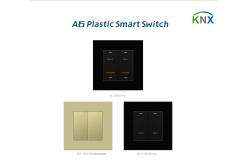 China Hotel KNX Wall Switch Aluminum / Plastic Material For Controlling Lamp supplier