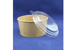 China disposable craft  paper salad bowl with printed paper cup  and  pet lid supplier