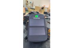 China Waterproof Nylon Lining 60L Solar Panel Backpacks With Dual USB Water Resistant Zipper supplier