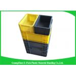 Self Adhesive Label Holders Stackable Plastic Storage Containers , Euro Plastic Storage Boxes for sale