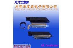 China 50 Pin Male Centronic Solder Connector with L Shape plastic housing supplier