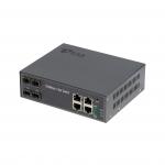 6KV Surge Protection Fiber Optic POE Switch 4port RJ45 With POE Af/At for sale