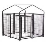 Outside Welded Steel Metal Dog Cage Heavy Duty Dog Run Kennel for sale