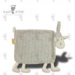 Customised Huggable Baby Comforter Toy Stripe Sheep Sleep Comforter Toy