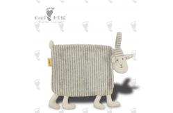 China Customised Huggable Baby Comforter Toy Stripe Sheep Sleep Comforter Toy supplier