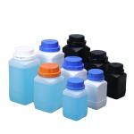 250 ML 500 ML 1000 ML Empty Wide Mouth Reagent Plastic Square Bottle With Inner Cap for sale