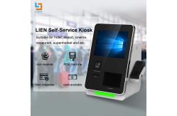 China Tabletop Self Check In Kiosks With Room Card Dispenser Function supplier