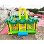 Safari Park Inflatable Playground Coconut Tree Bounce Slide for sale