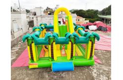 China Safari Park Inflatable Playground Coconut Tree Bounce Slide supplier